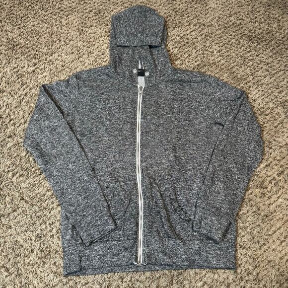 FOREVER 21 Dark Grey Full Zip Hoodie Women Size Small - Picture 1 of 3